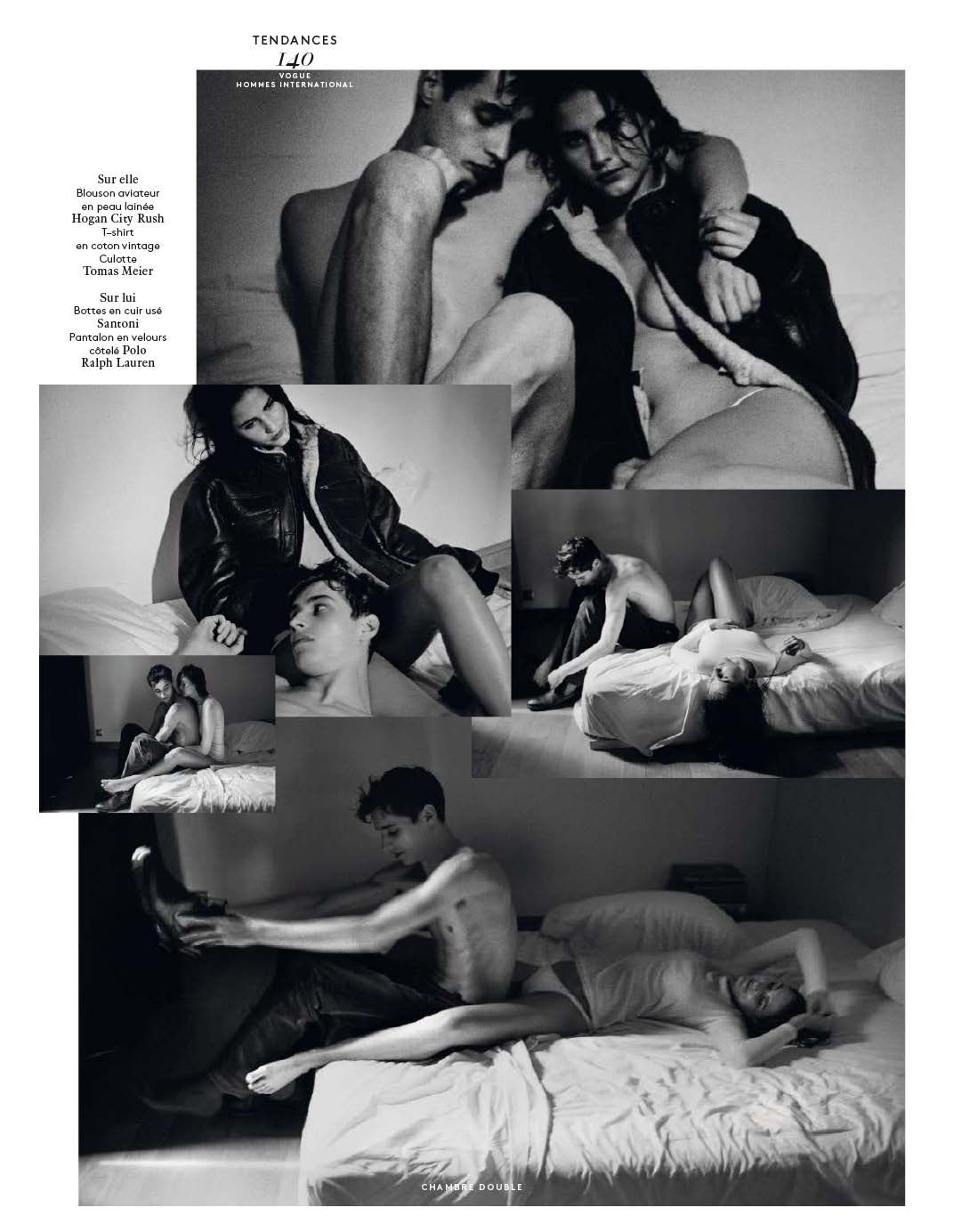 Adrien Sahores Falls in Love for Vogue Hommes International