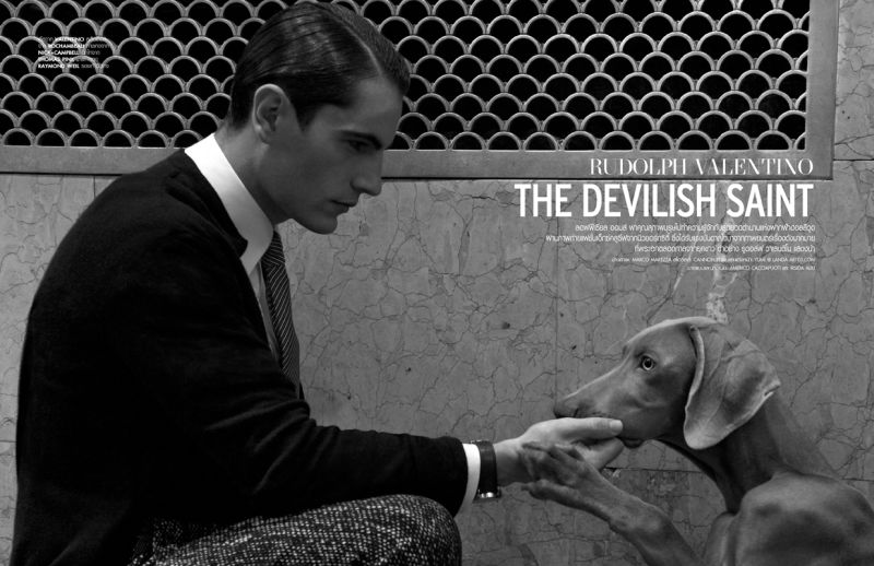 Americo Cacciapuoti Channels Rudolph Valentino for L’Officiel
