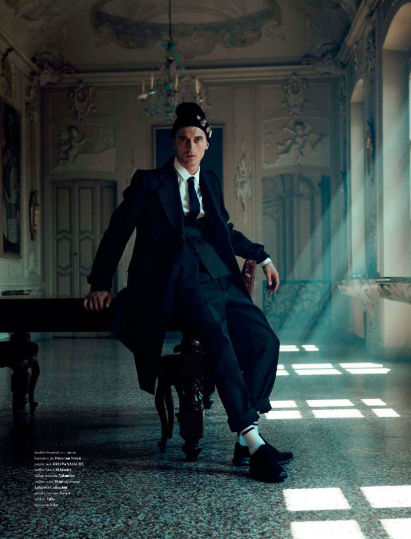 Clément Chabernaud is an Aristocrat for L’Officiel Hommes