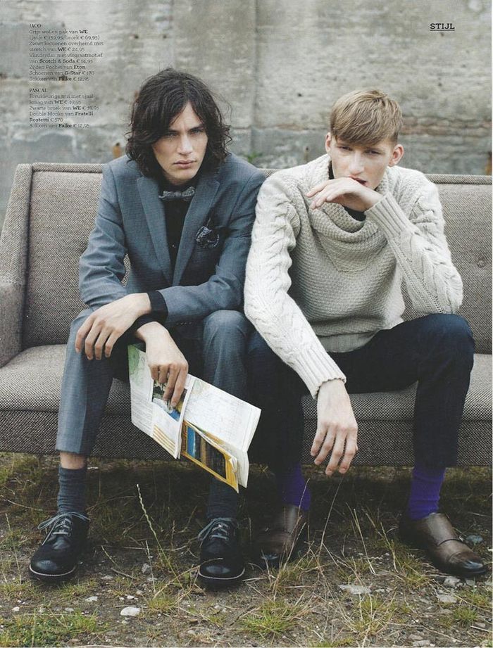 Jaco Van Den Hoven, Pascal Bonvie & Arthur are Unaffected Youth for Esquire |