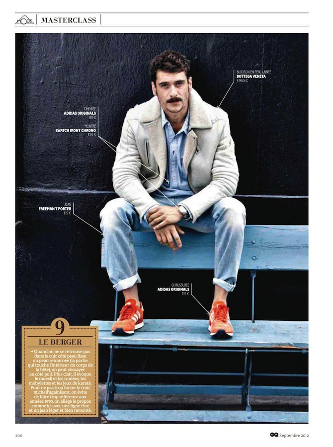 Félix Cohen Mixes & Matches Leather Designs for French GQ