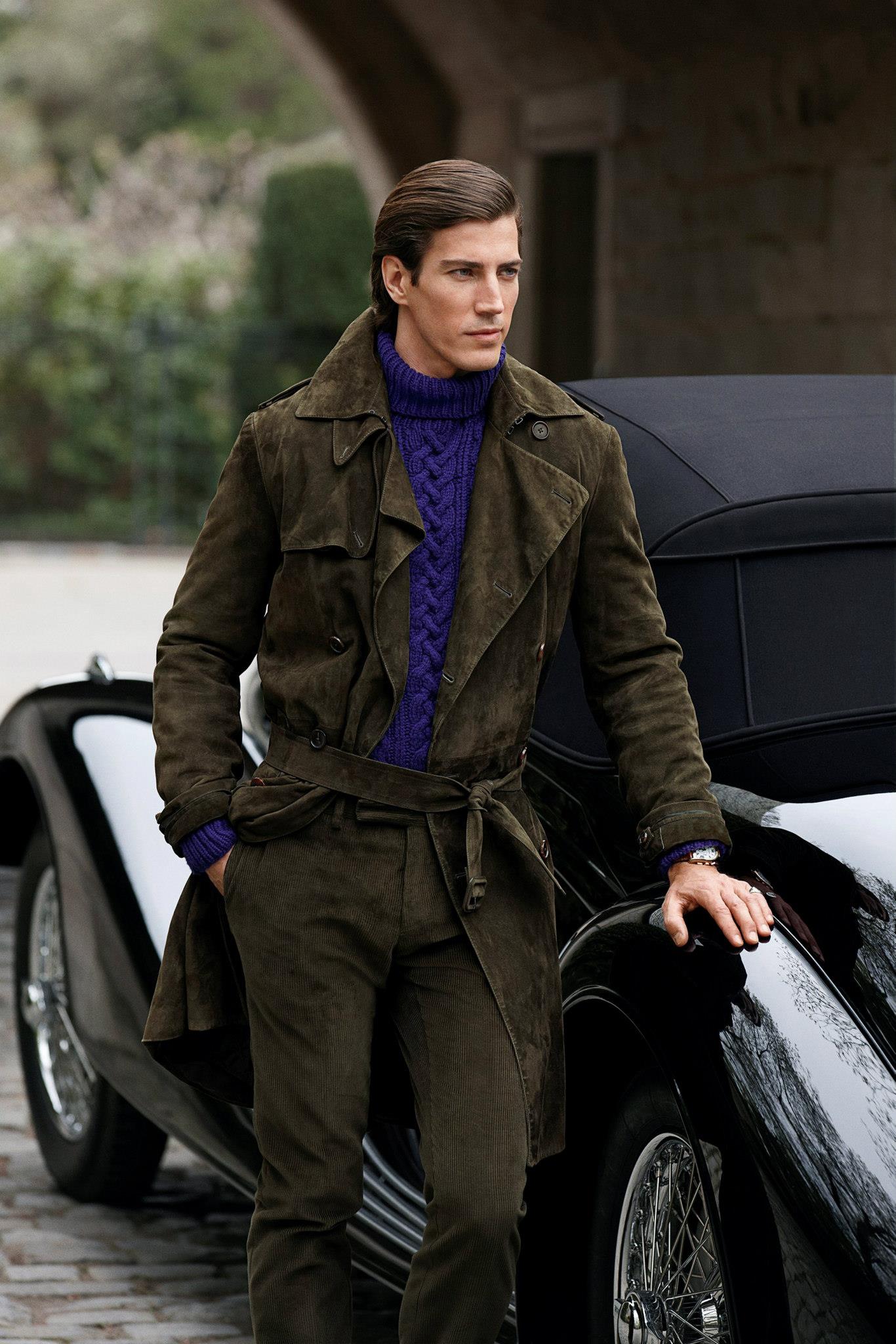 Doug Pickett & Oriol Elcacho Front Ralph Lauren Purple Label Fall ...