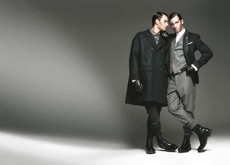 Jonathan & Kevin Sampaio Sport the Fall/Winter 2012 Collections for Simons' Latest Campaign