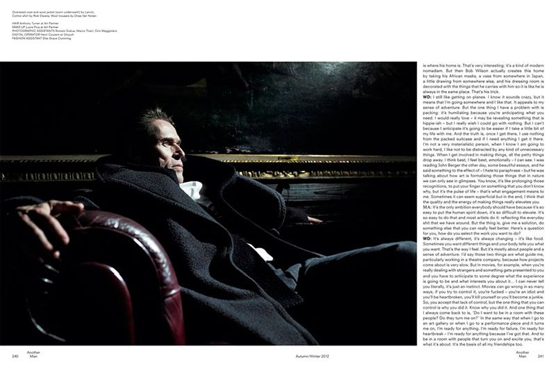 Willem Dafoe Appears Before Willy Vanderperre for AnOther Man