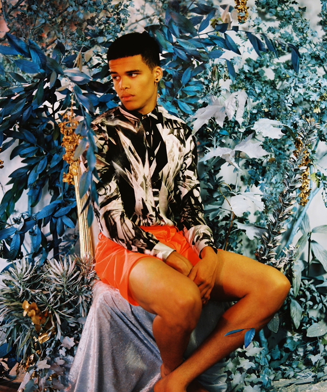 Omari Dixon is in a Print Mood for Hero Magazine