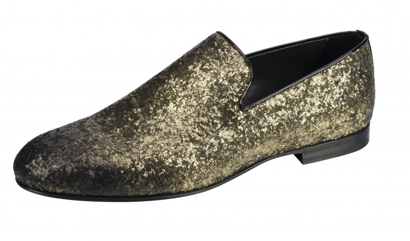 Sloane Brushed Coarse Glitter Gold