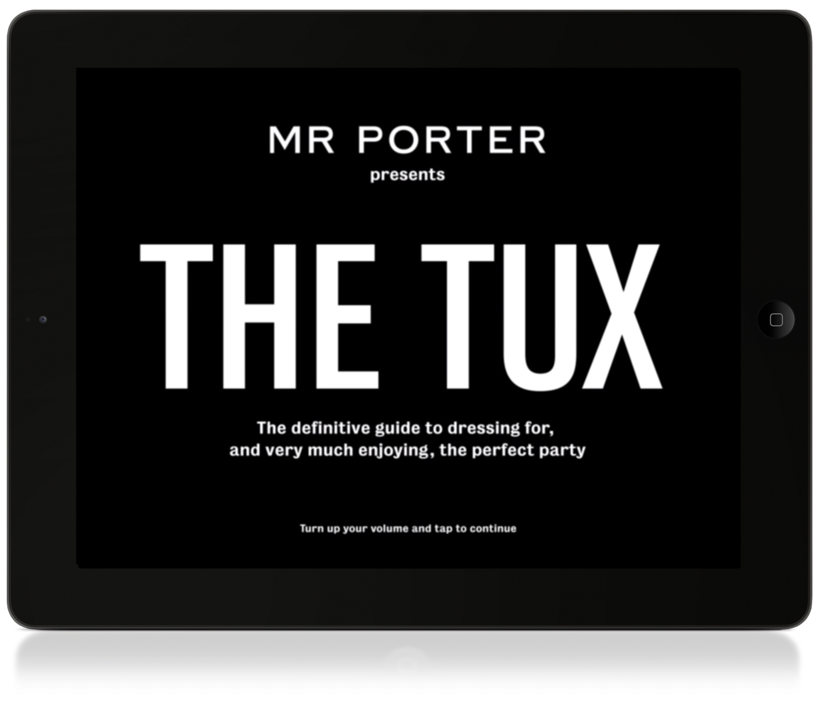 Mr Porter Prepares for the Perfect Party with ‘The Tux’ iPad App