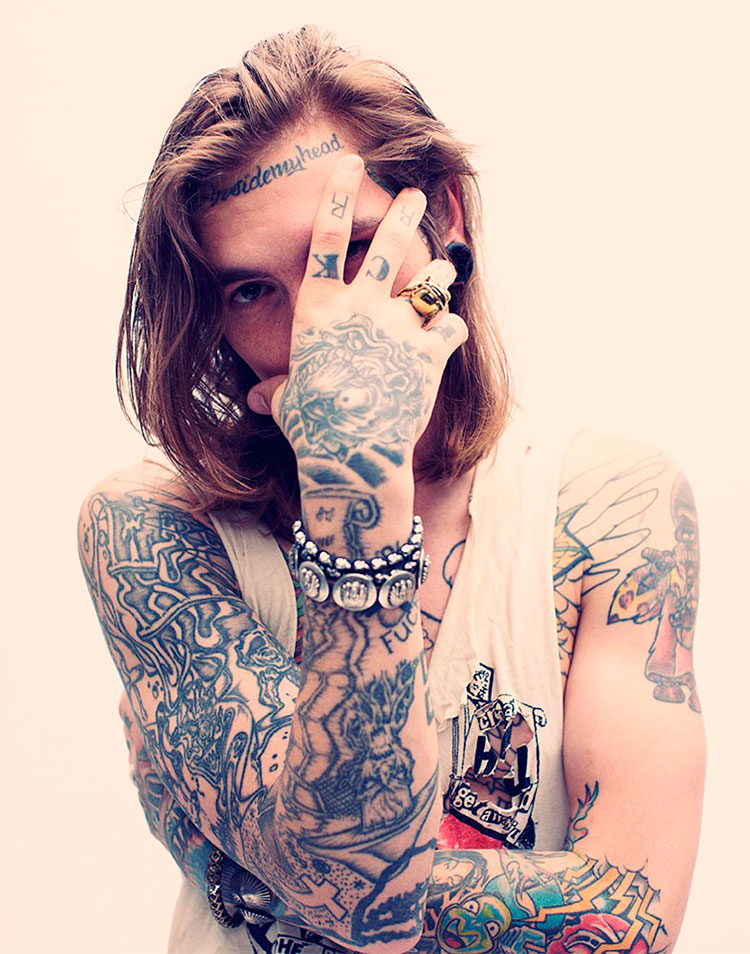 Bradley Soileau Shows Off His Tats for Inked