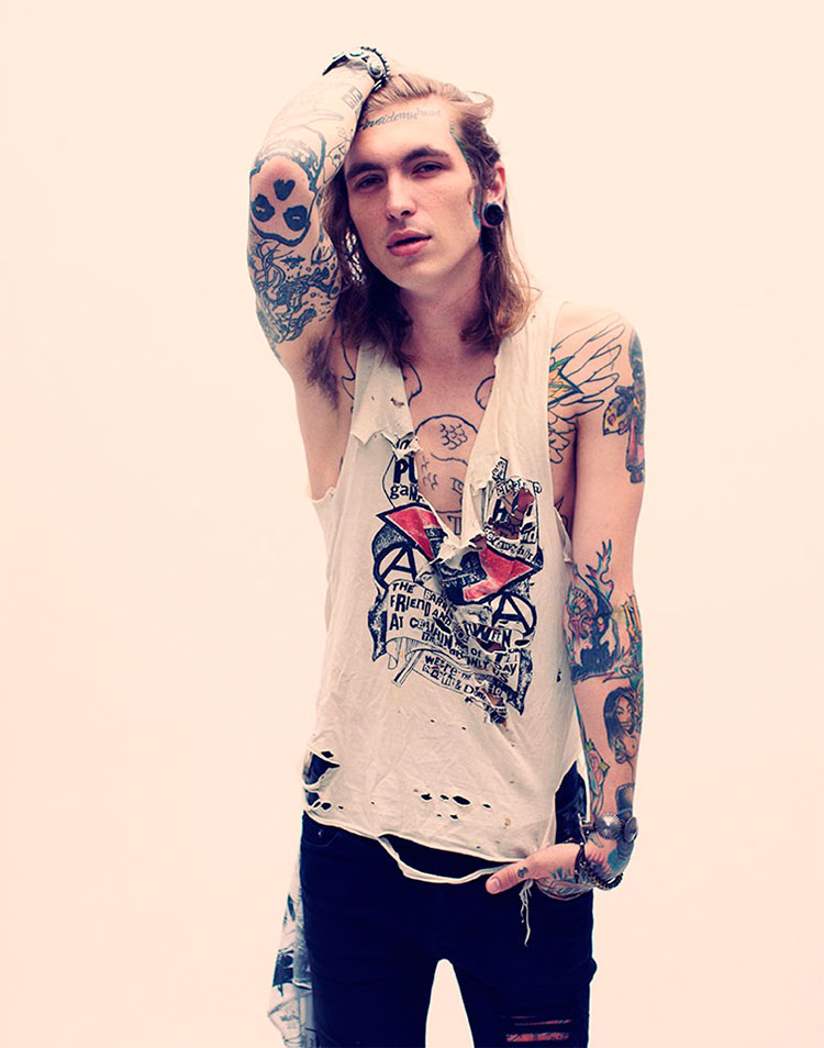 Bradley Soileau Shows Off His Tats for Inked