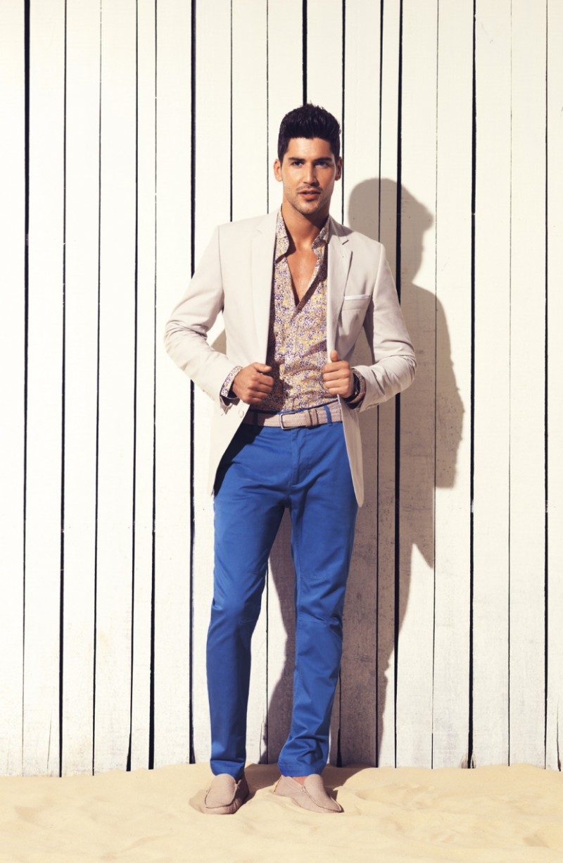 Miguel Iglesias Models Colorful Designs for Calibre's Spring/Summer 2012/13 Lookbook