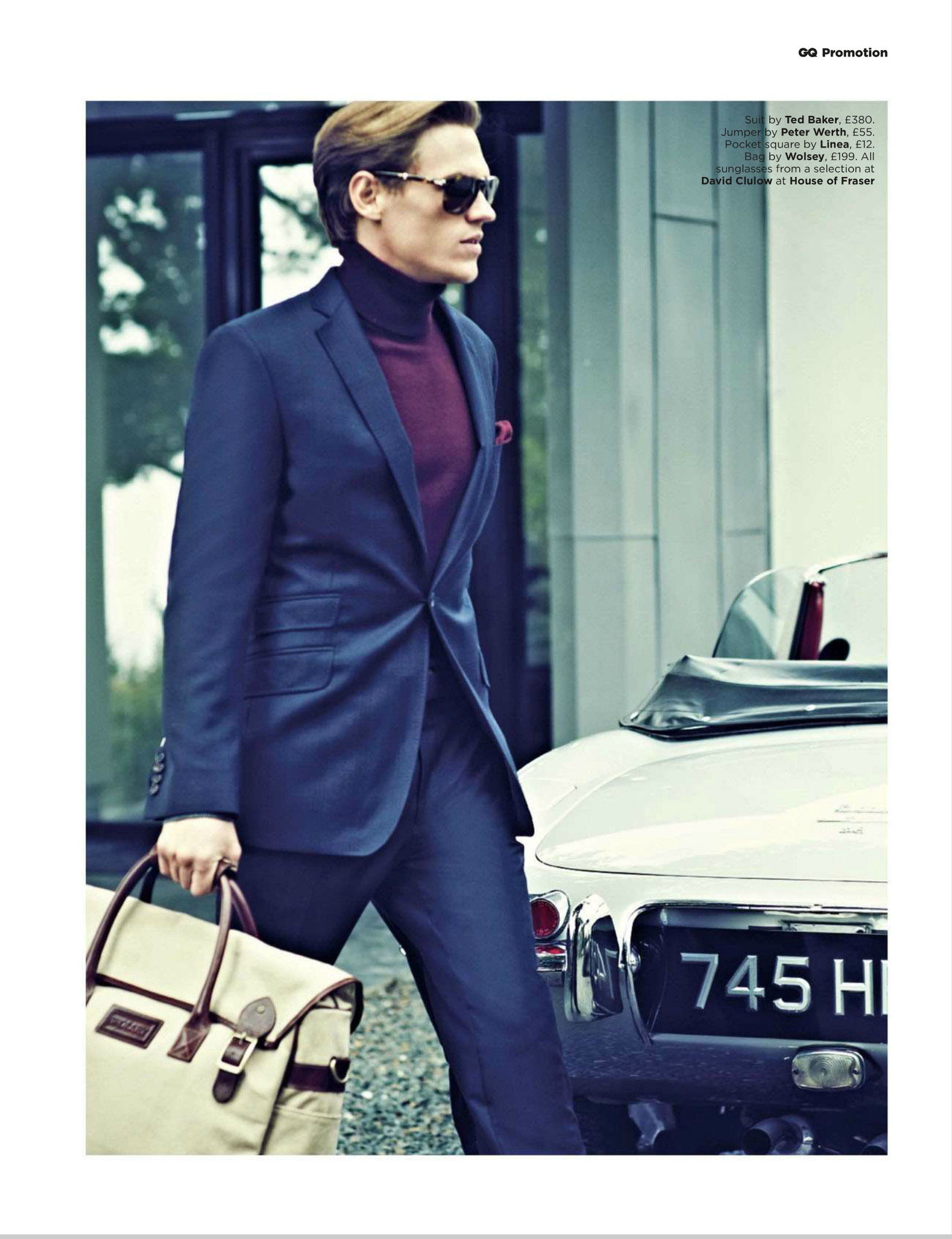 Alastair Coldrey Drives to Scotland for British GQ