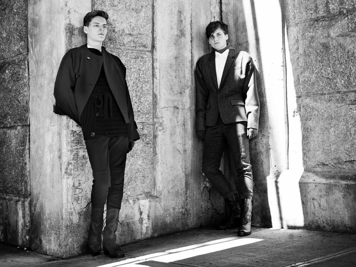 John Hein & Jon Paul in ‘Grayscale’ by Jonathan Hökklo for Fashionisto Exclusive