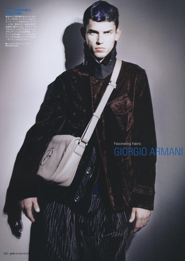 A Giorgio Armani Clad Arthur Gosse Graces Pen Magazine #322