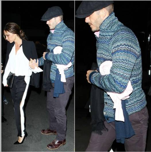 David Beckham Spotted in Missoni Fall/Winter 2012