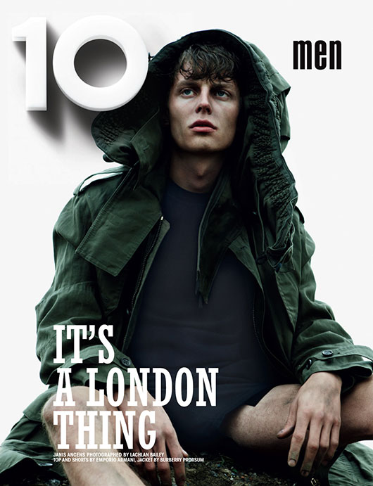 Janis Ancens Covers 10 Men’s Latest Issue