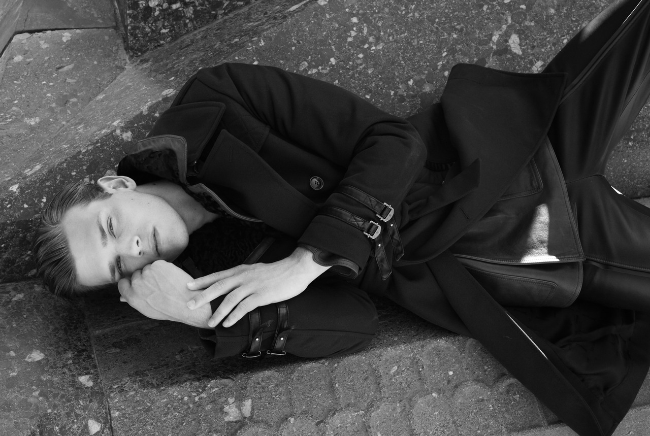 Alex Michels Dons Polished Outerwear Pieces for Essential Homme