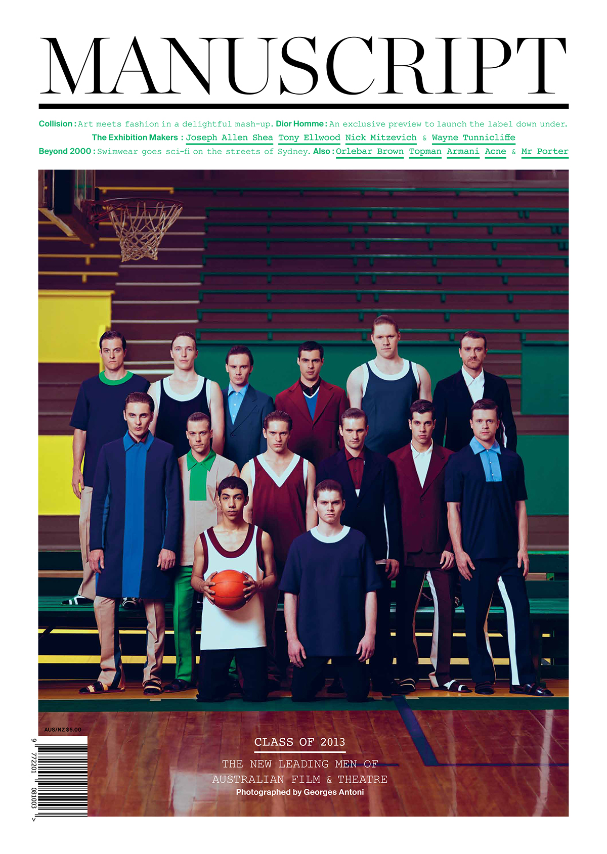 14 Emerging Actors Grace the Cover of Manuscript in Prada S/S 2013