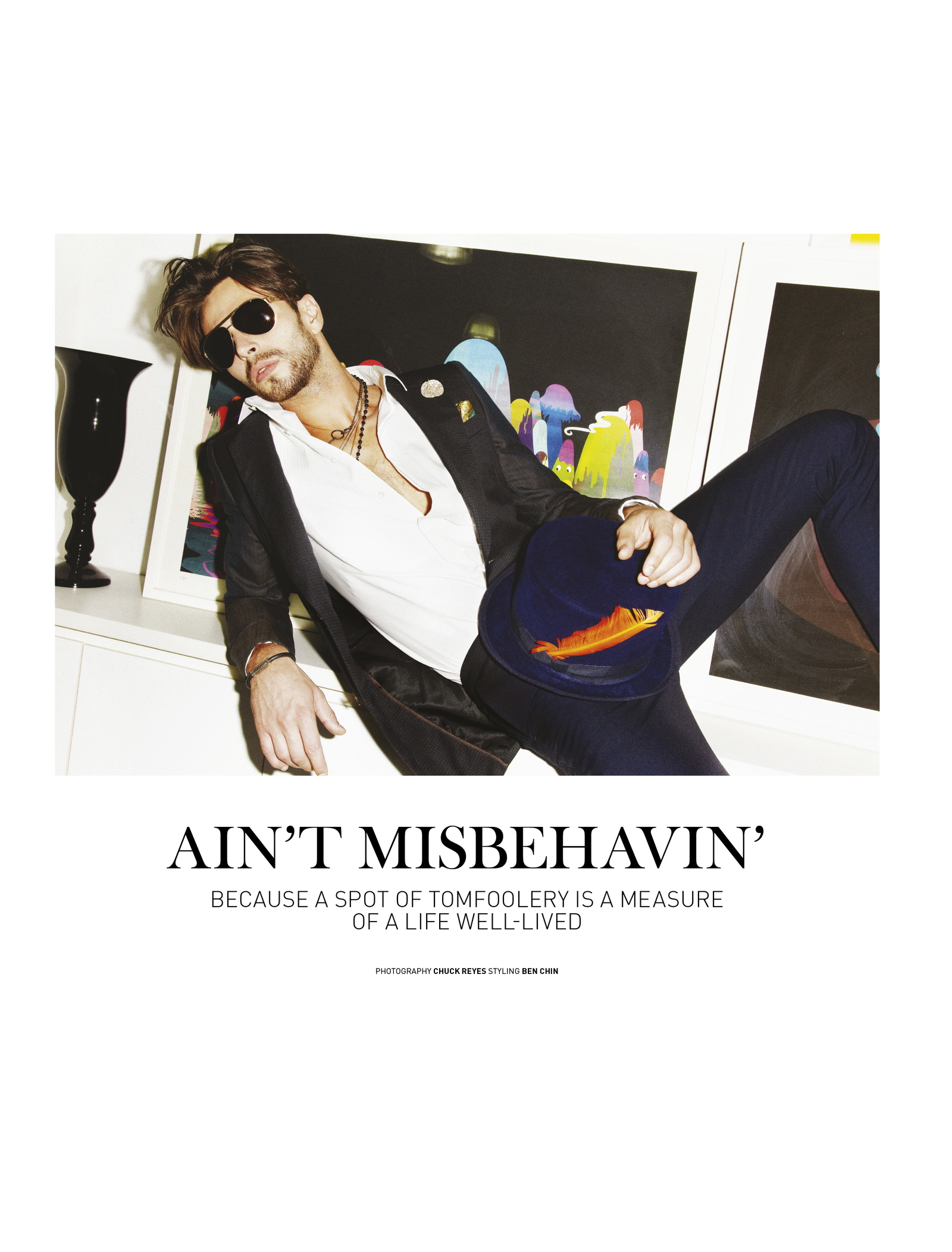 Josef Channels Olivier Zahm for August Man Singapore