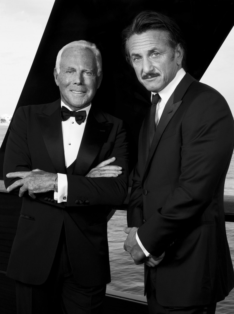 Giorgio Armani and Sean Penn charity campaign