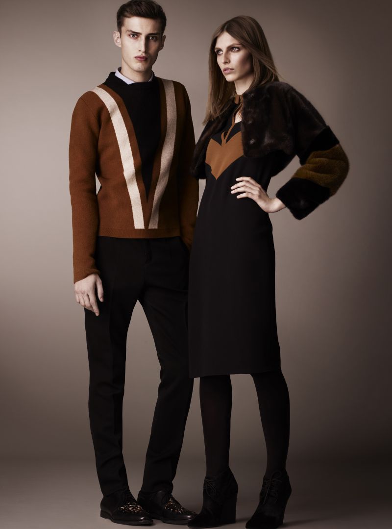 Charlie France Steps Out in Burberry Prorsum’s Pre-Fall 2013 Collection