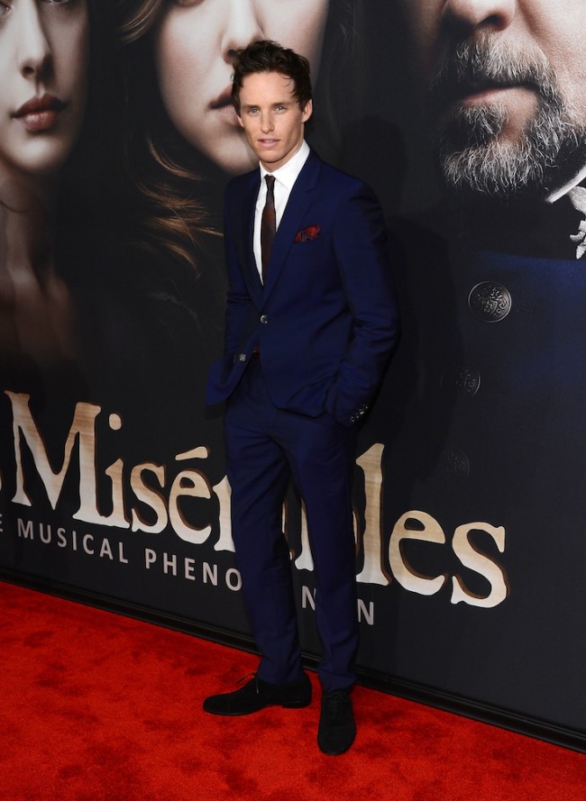 Eddie Redmayne Dons Alexander McQueen for ‘Les Miserables’ New York Premiere