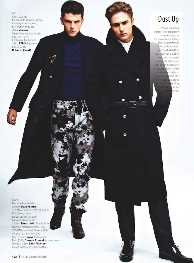 Silviu Tolu & Jacques Naude have Outerwear Fever for Essential Homme