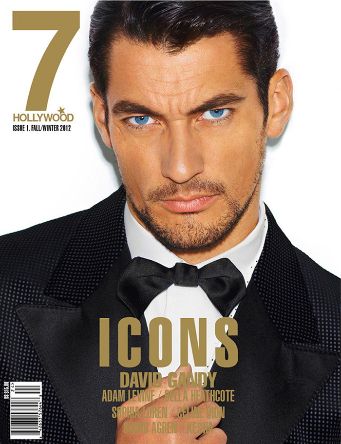 David Gandy Dons Dolce & Gabbana’s Eveningwear on the Cover of 7 Hollywood Magazine