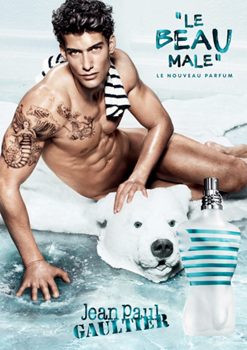 Kaylan Morgan Poses on the Ice for Jean Paul Gaultier’s Le Beau Male Fragrance Campaign
