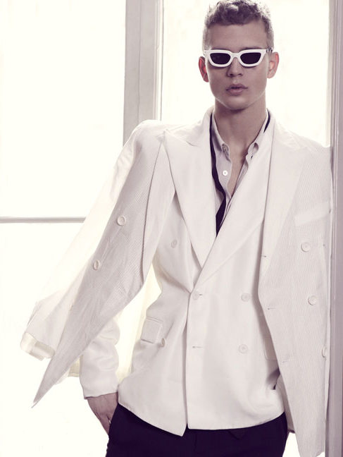 Benjamin Eidem is an Ethereal Vision in White Styles for Plaza Magazine ...