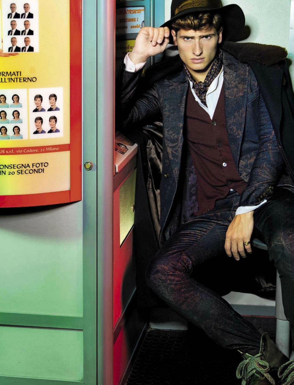 Tom Warren Enters the Photo Booth for Italian GQ