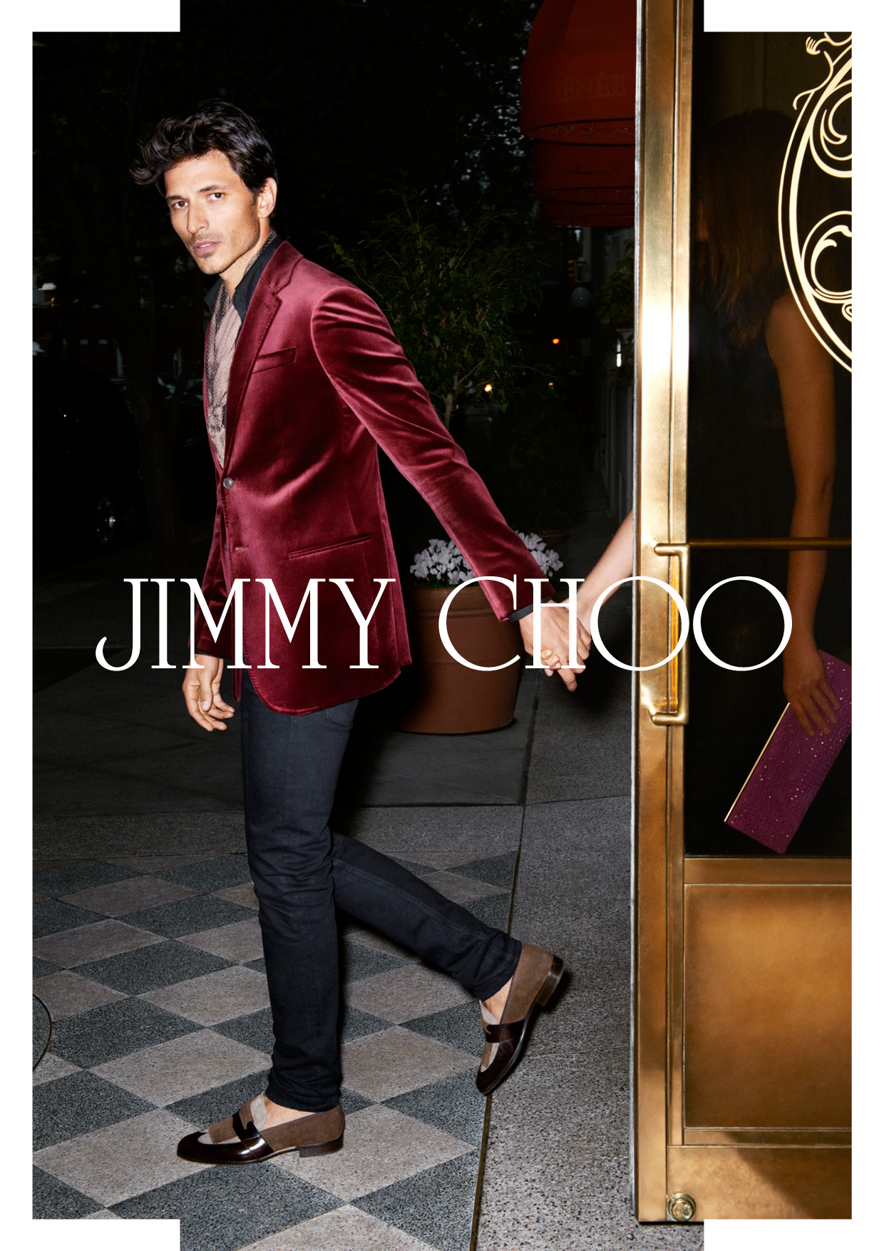 Andres Velencoso Segura is on the Social Stroll for Jimmy Choo Spring/Summer 2013 Campaign