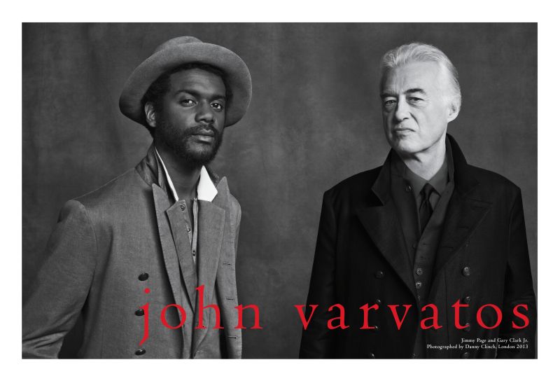 Jimmy Page & Gary Clark Jr. Front John Varvatos Spring/Summer 2013 Campaign