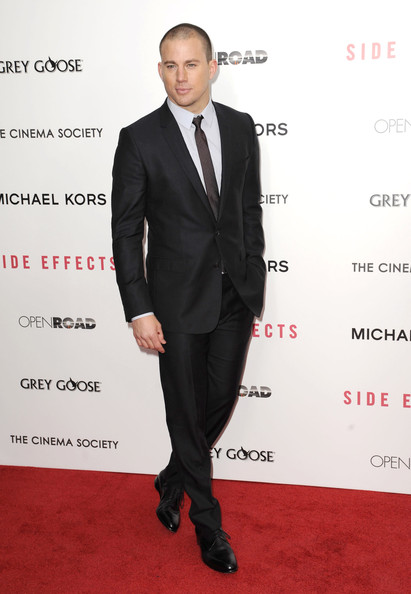 Channing Tatum Attends ‘Side Effects’ New York Premiere in Dolce & Gabbana