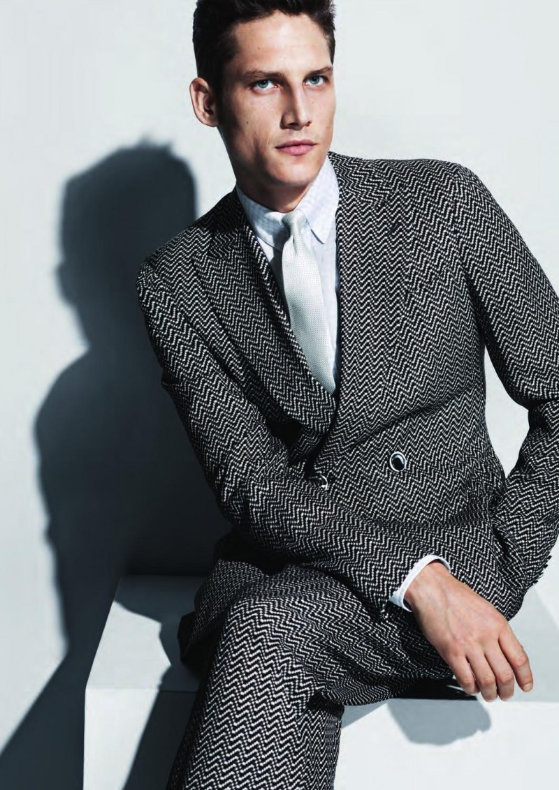 Roch Barbot Models Deconstructed Elegance for Giorgio Armani’s Spring/Summe...