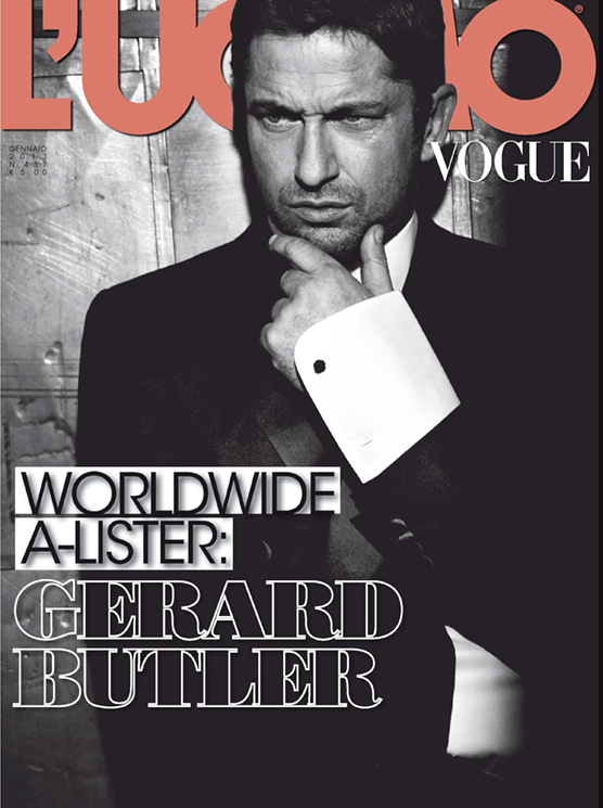 A Charismatic Gerard Butler Stuns in L'uomo Vogue's January 2013 Cover Story