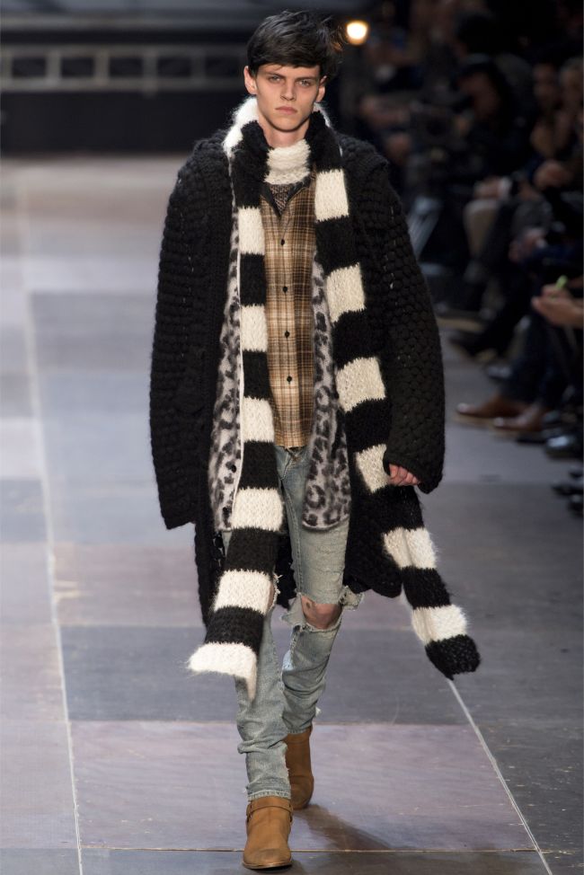 Saint Laurent Fall Winter 2013 Hedi Slimane Grunge Men's Fashion