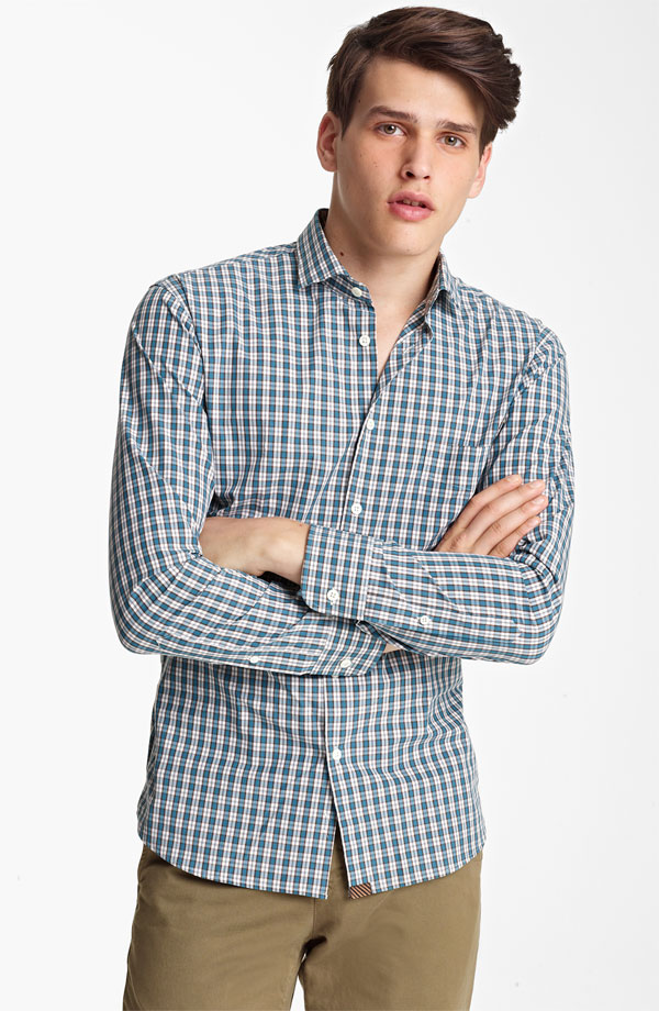 Simon Van Meervenne Models Billy Reid’s Shirts for Nordstrom