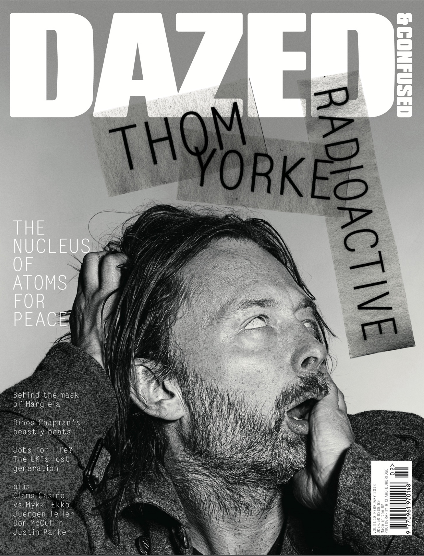 Thom Yorke Pulls Crazy Faces for Dazed & Confused's February 2013 Issue