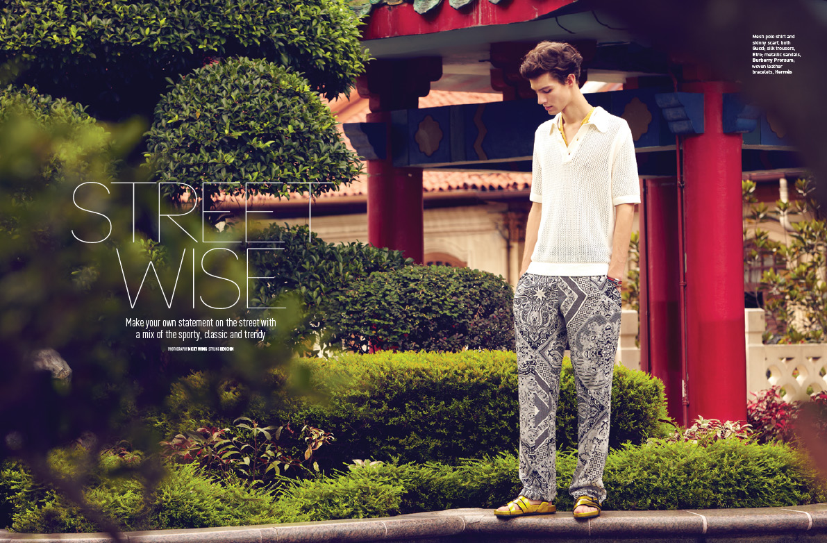 Sogor Akos Takes to the Streets for August Man Singapore