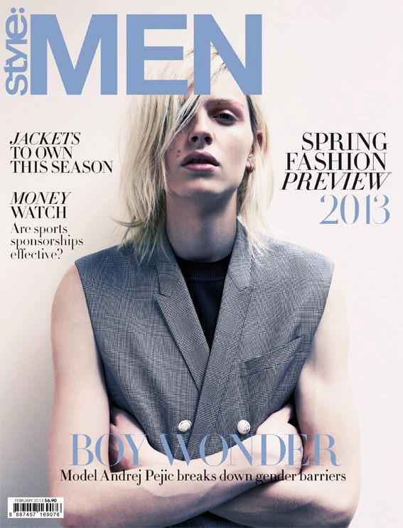 Andrej Pejic Covers Stylemen Singapore The Fashionisto 