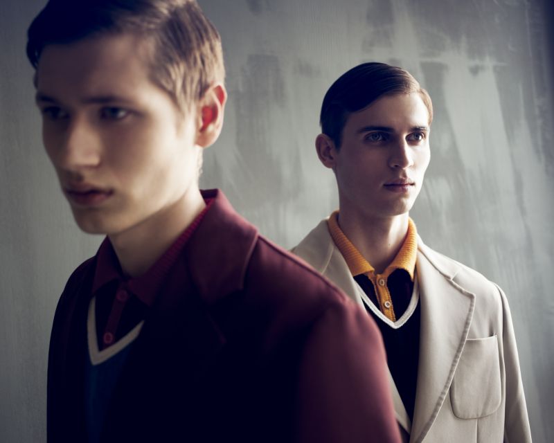 James & Slavik in Prada Spring/Summer 2013 by Dennison Bertram for Fashionisto Exclusive