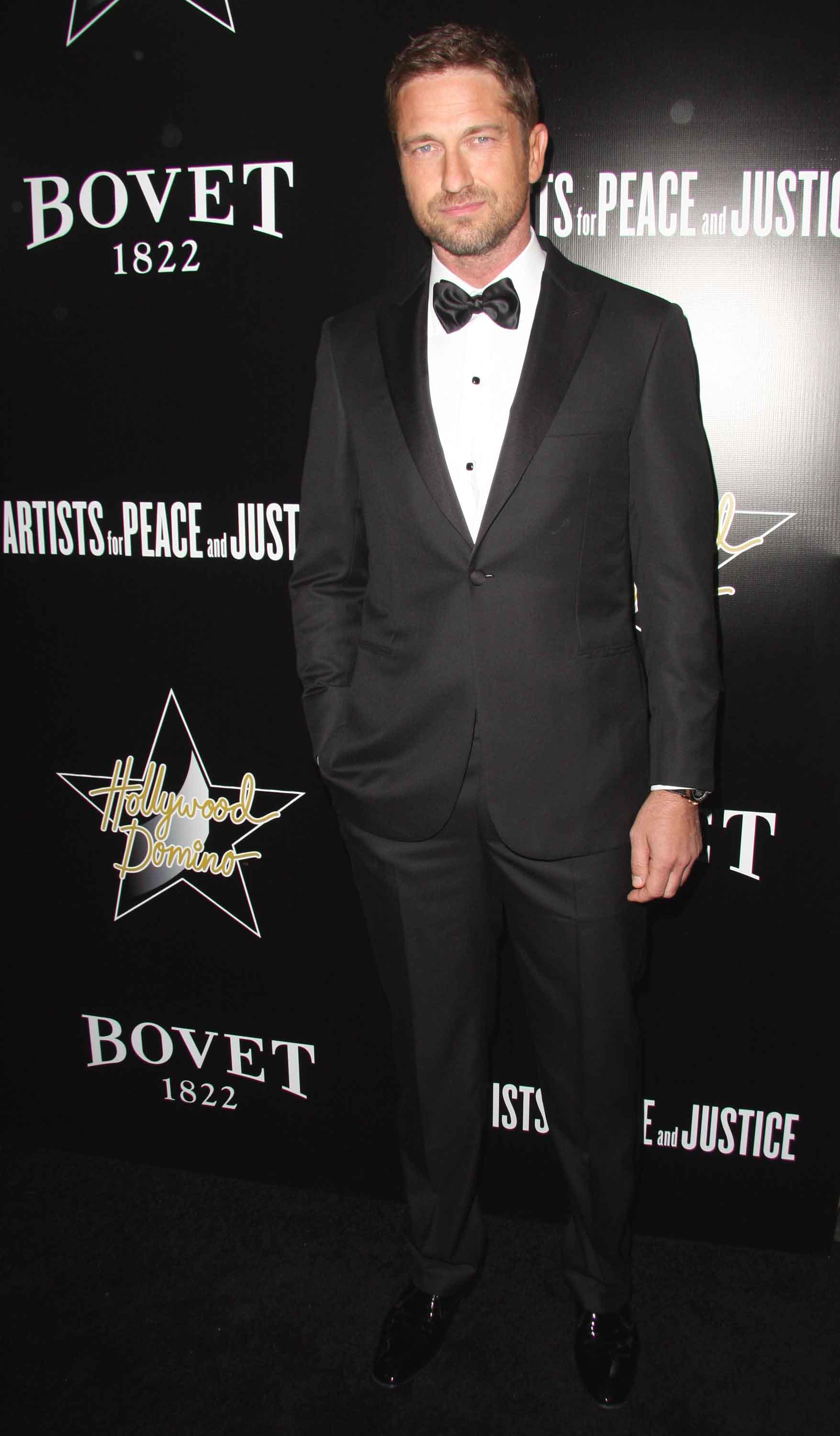 Gerard Butler Dons Brioni for Artists for Peace and Justice Event