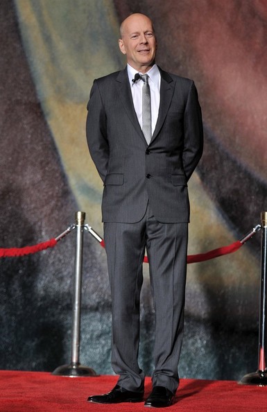 Bruce Willis Celebrates 25 Years of 'Die Hard' in Dior Homme Suit