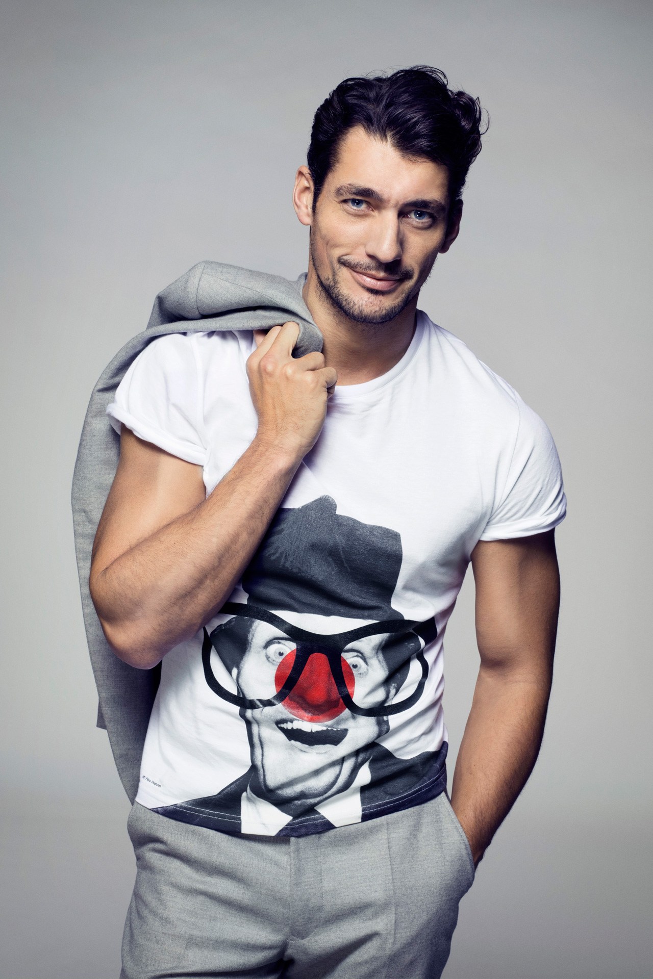 David Gandy Supports Red Nose Day 2013