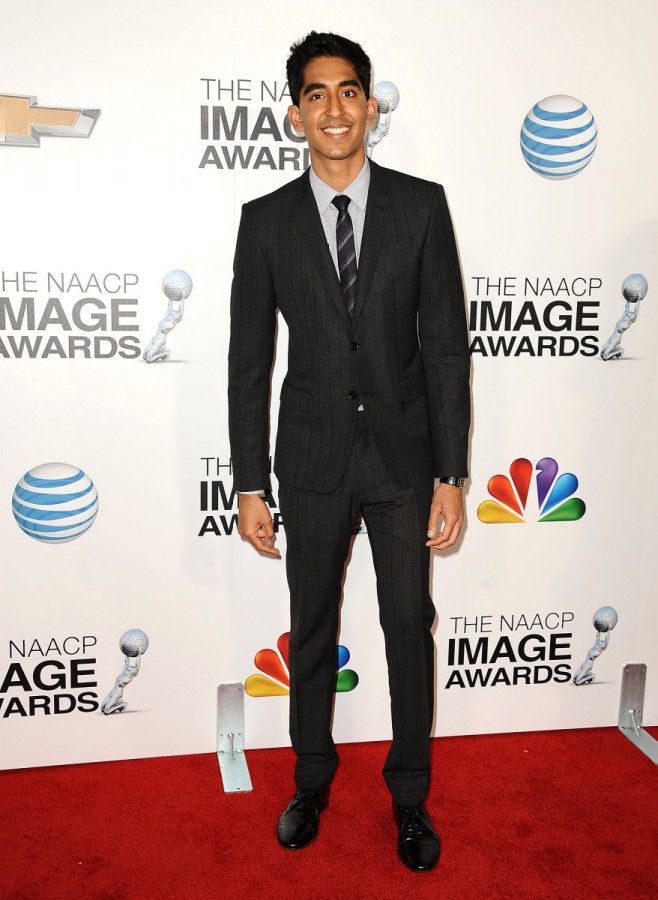Dev Patel Wears Burberry to the 44th NAACP Awards