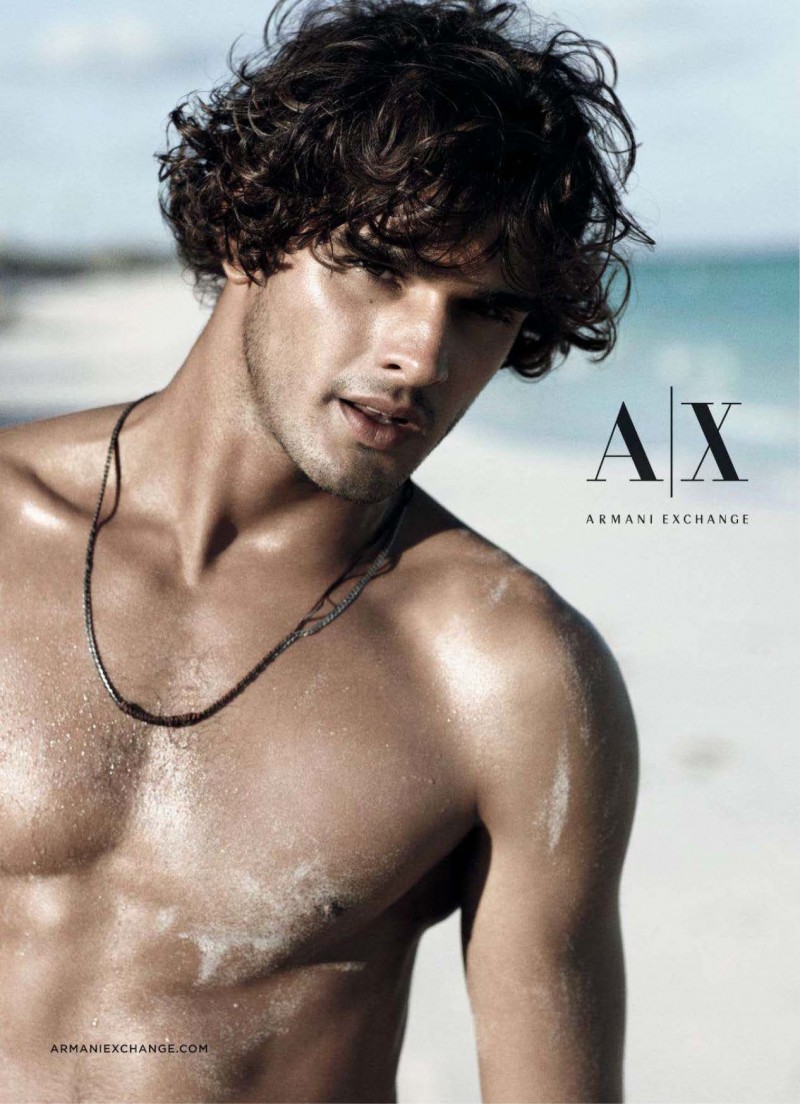 Marlon Teixeira Poses for Armani Exchange's Spring/Summer 2013