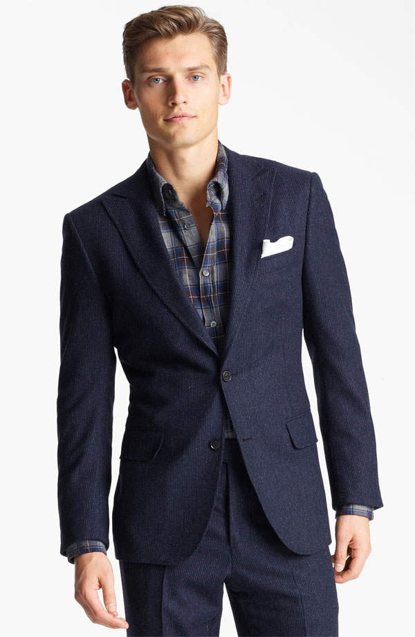 Vladimir Ivanov Models Billy Reid’s Formal Styles for Nordstrom