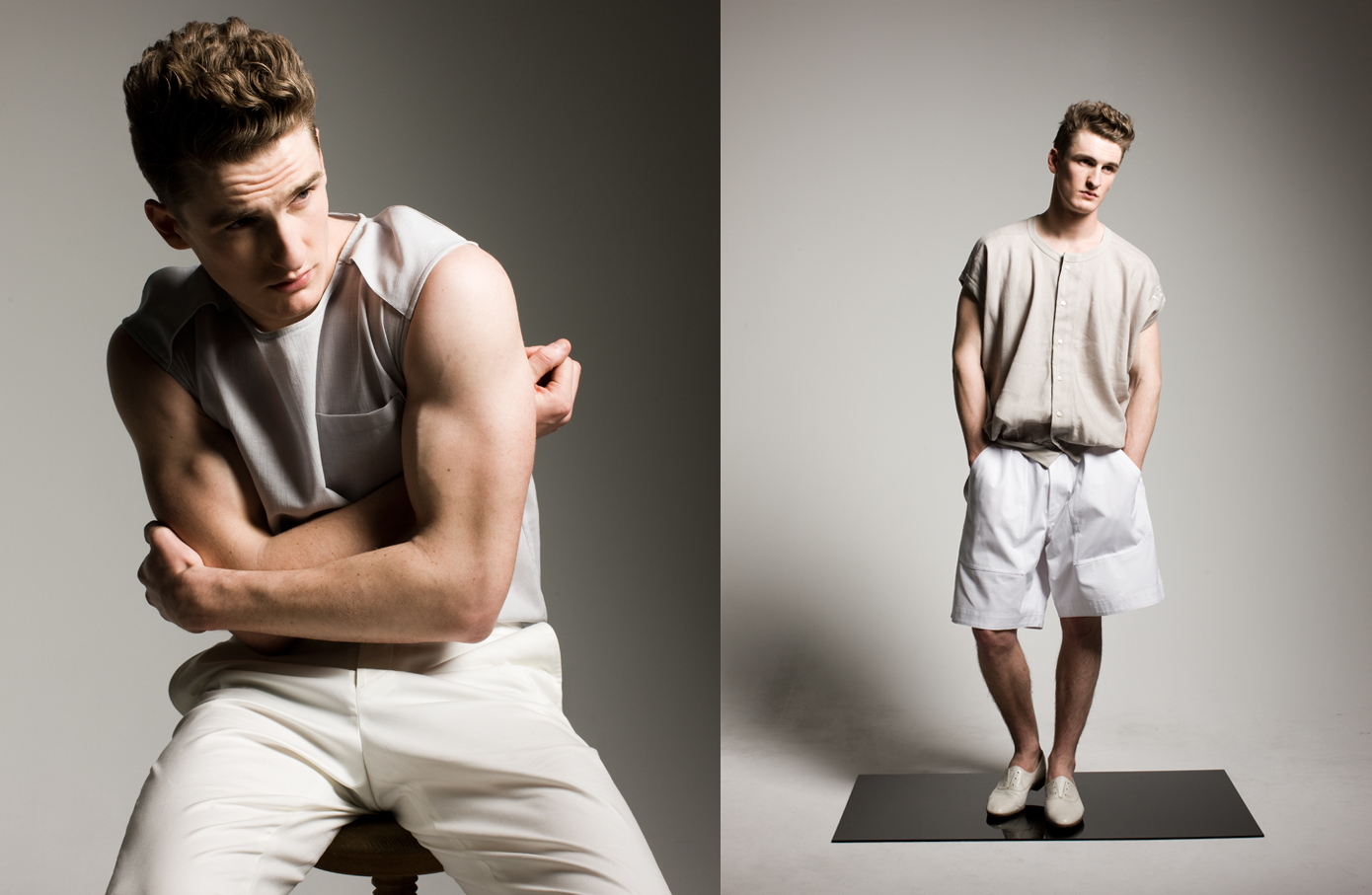 Thomas Sottong Models Light Spring Fashions for TenMag