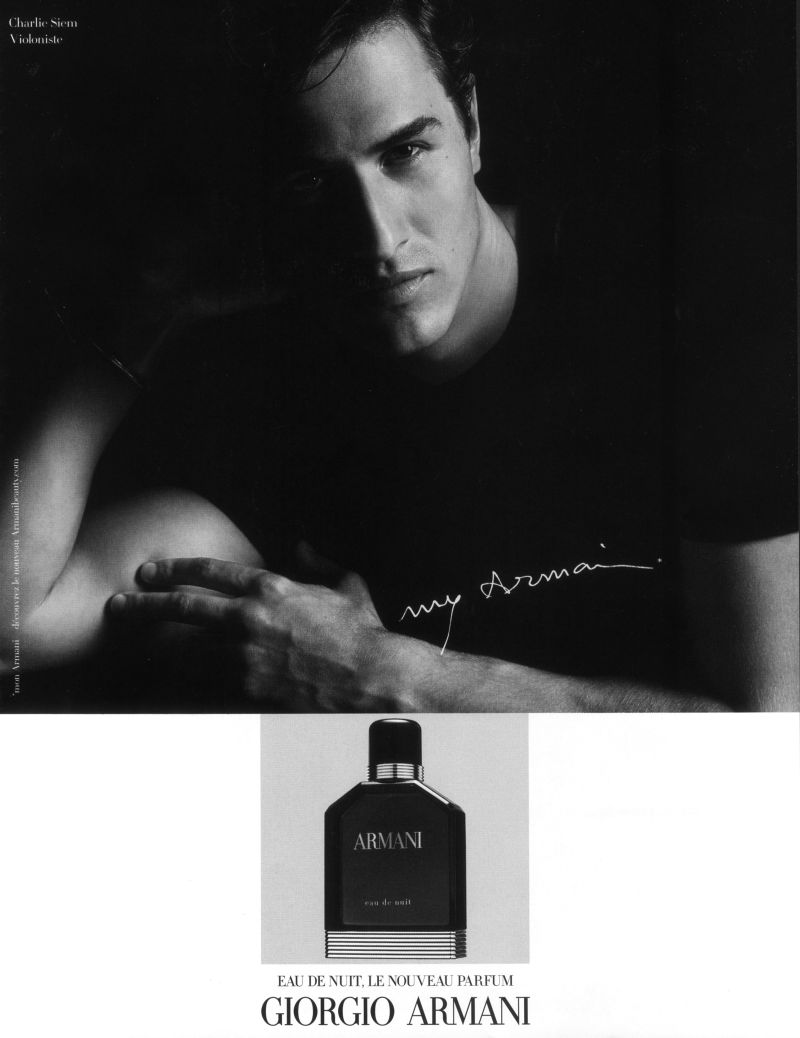 Charlie Siem for Giorgio Armani Fragrance Campaign