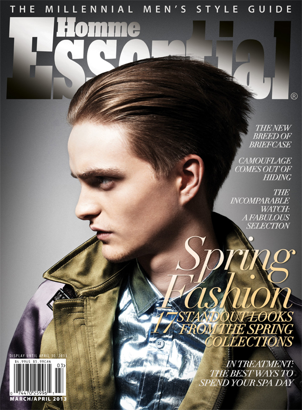 Robert Laby Covers Essential Homme's March/April 2013 Issue
